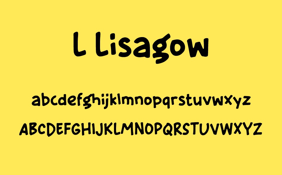 L Lisagow font