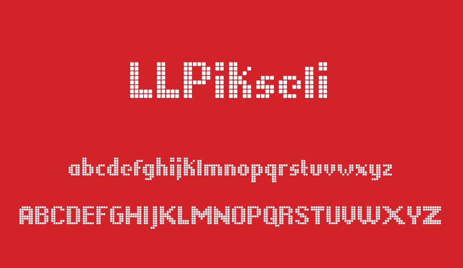 LLPikseli font