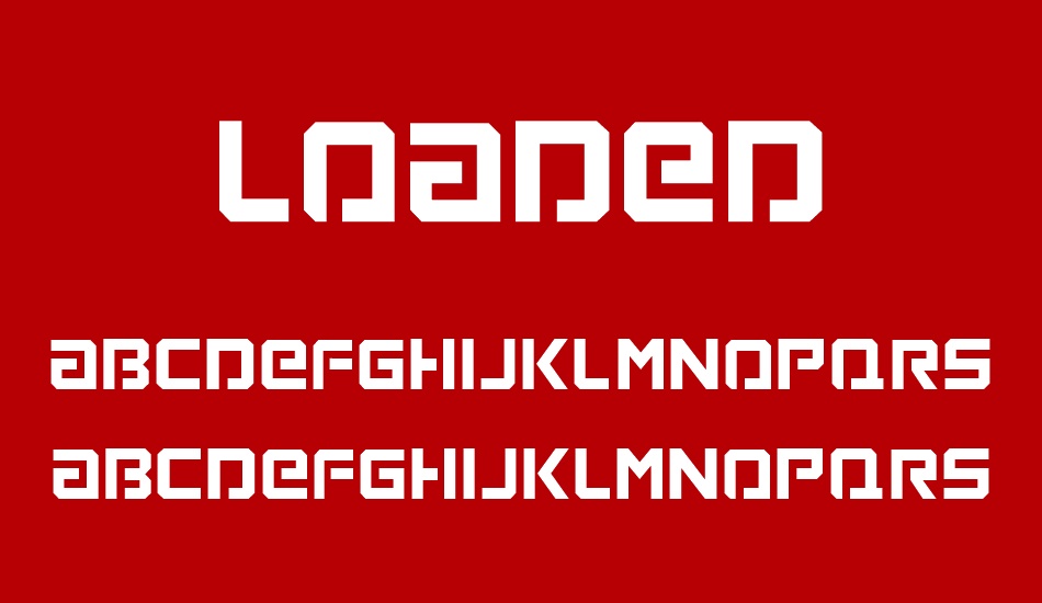 Loaded font