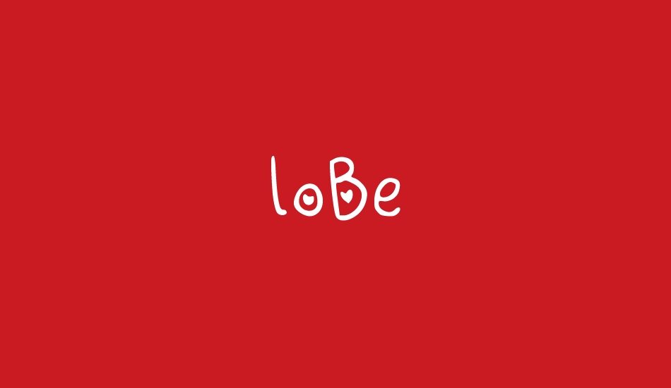 loBe font big