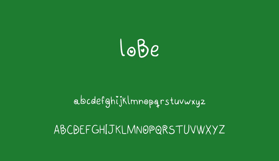 loBe font