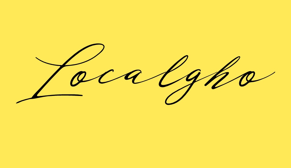 Localghost font big