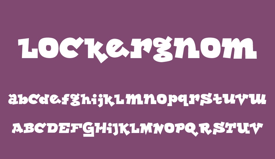 Lockergnome font