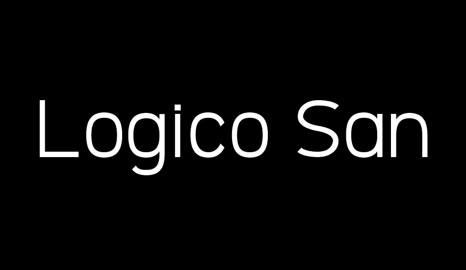 Logico Sans font big