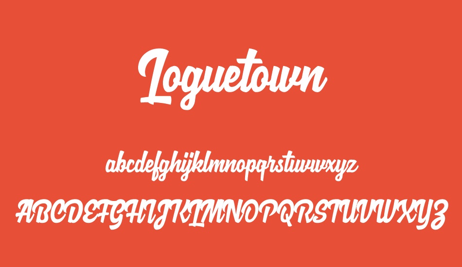 Loguetown Demo font