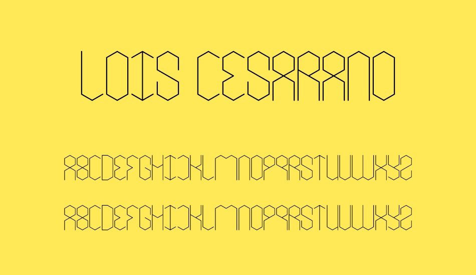 lois Cesarano font