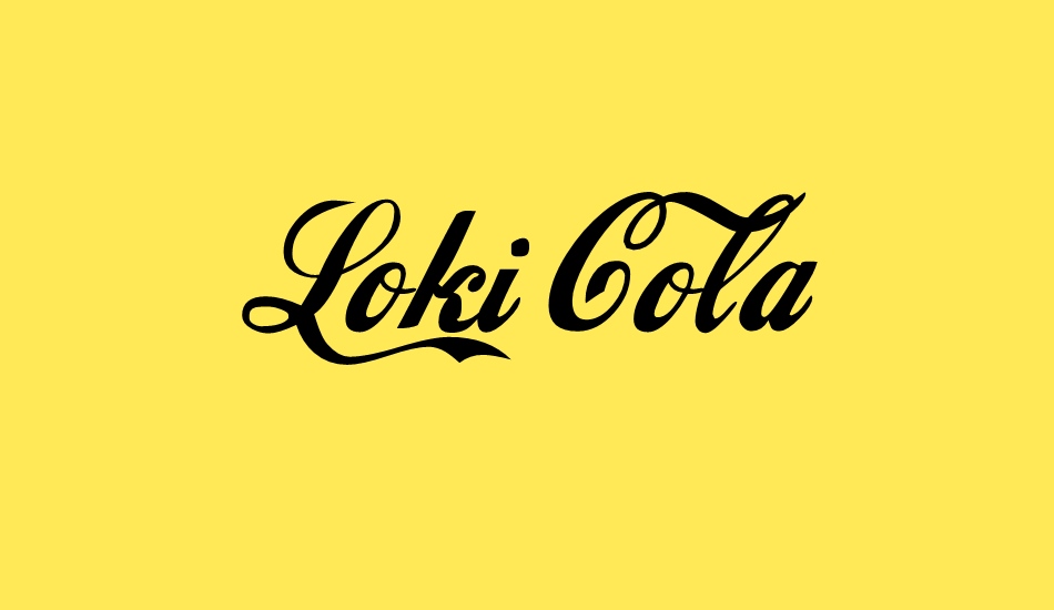 Loki Cola font big