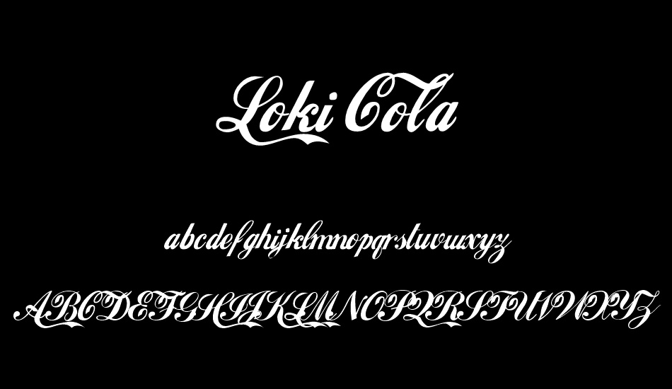 Loki Cola font