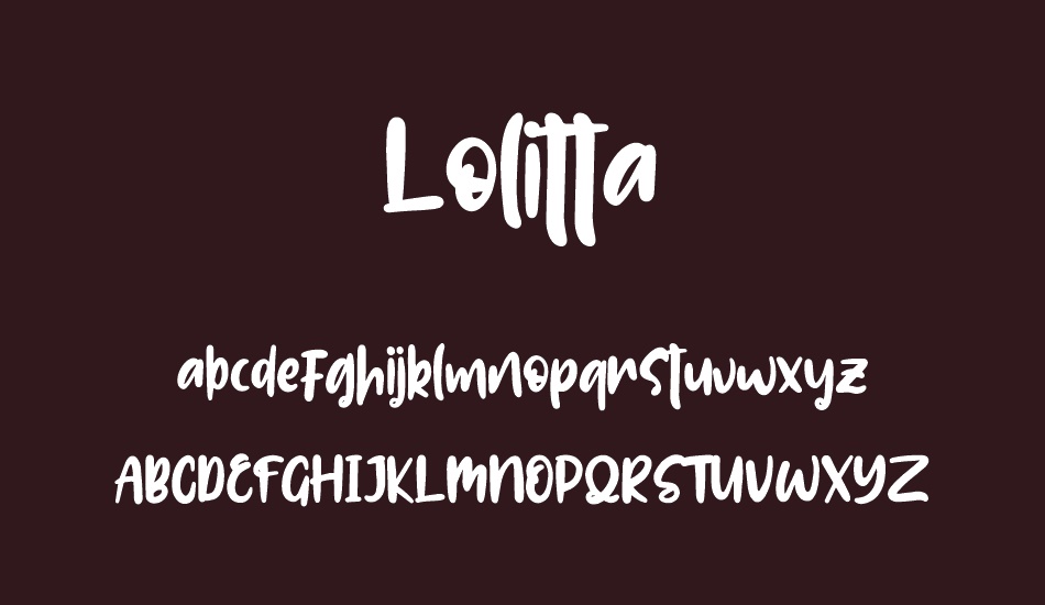 Lolitta font