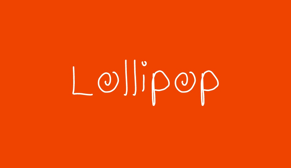 Lollipop font big