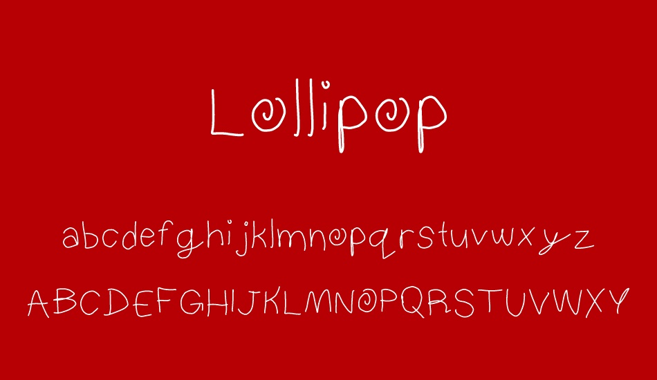 Lollipop font