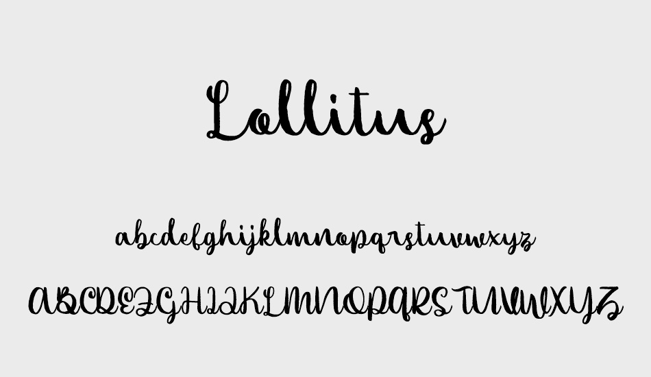 Lollitus font