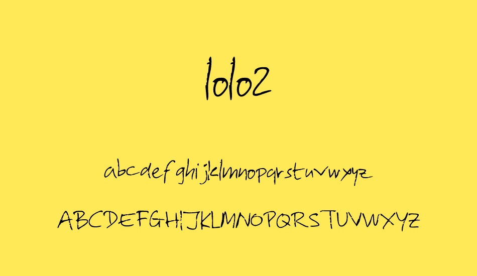 lolo2 font