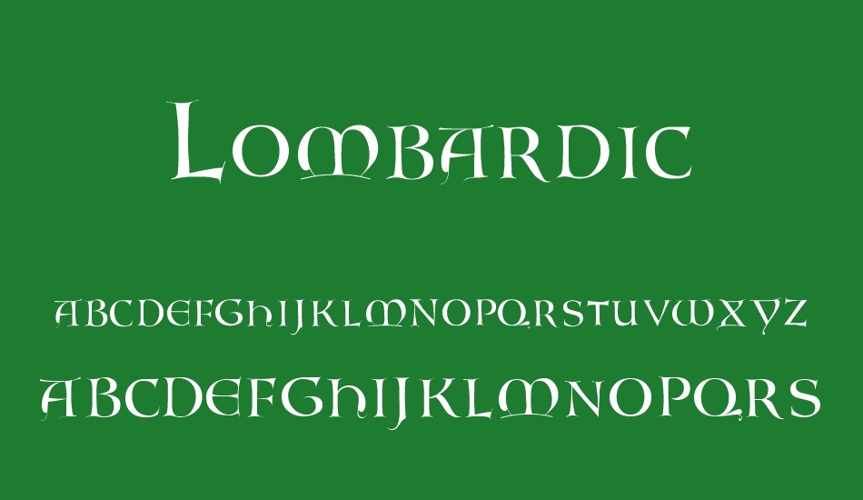 Lombardic font