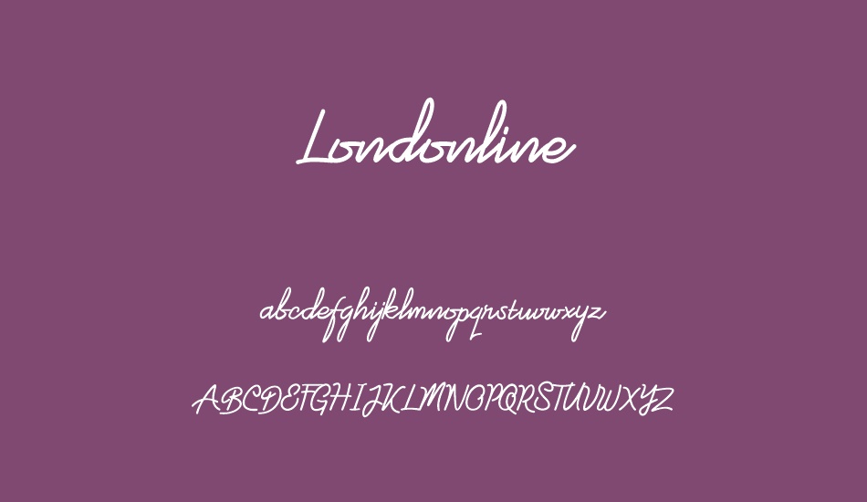 Londonline font