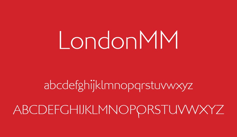 LondonMM font