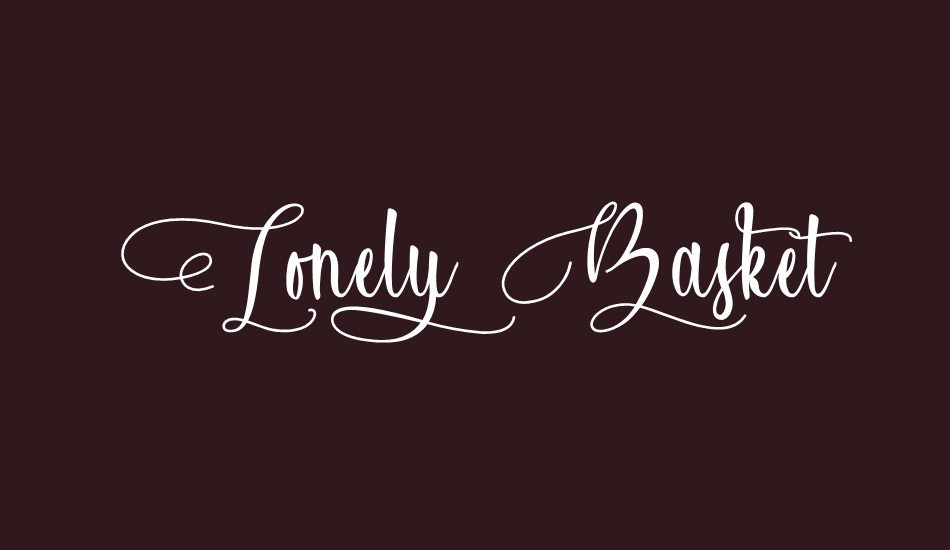 Lonely Basket font big