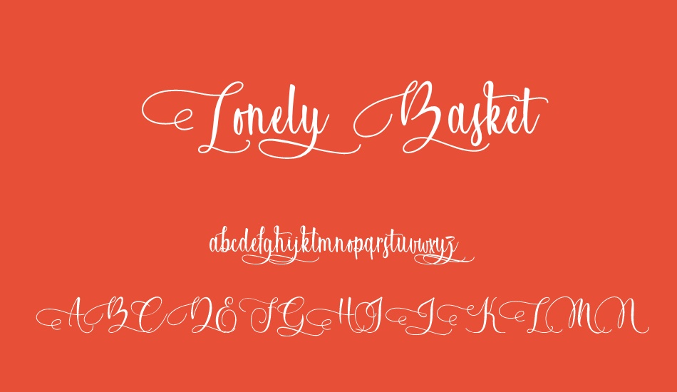 Lonely Basket font