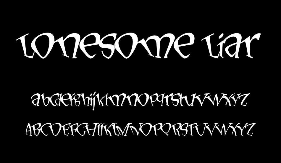 LonesomeLiar font