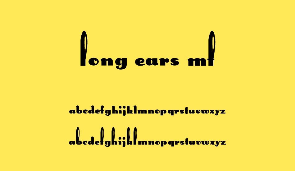 Long Ears MF font