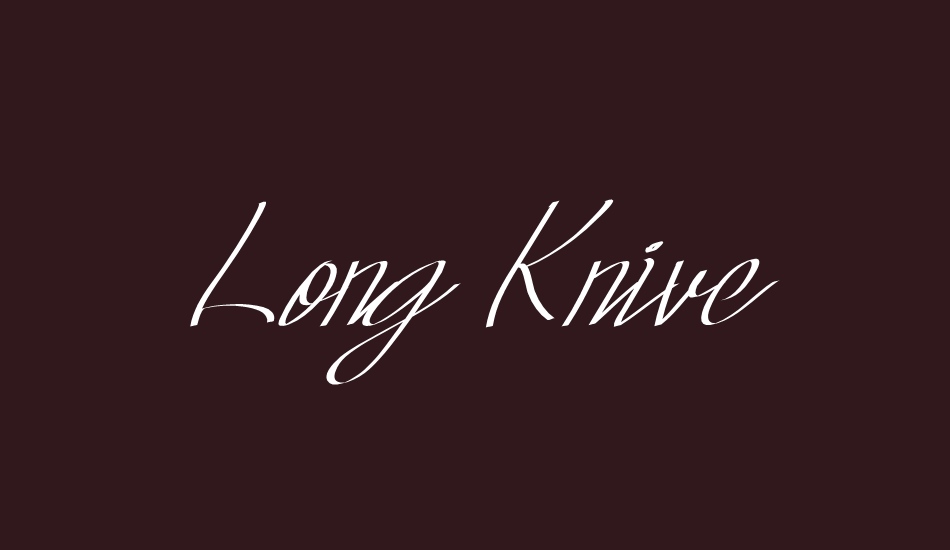 Long Knive font big