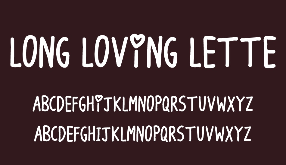 Long Loving Letters font