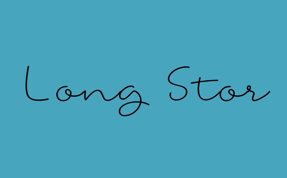 Long Story Short font big