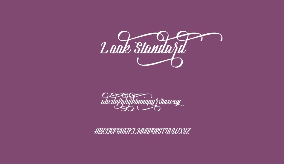 Look Standard font