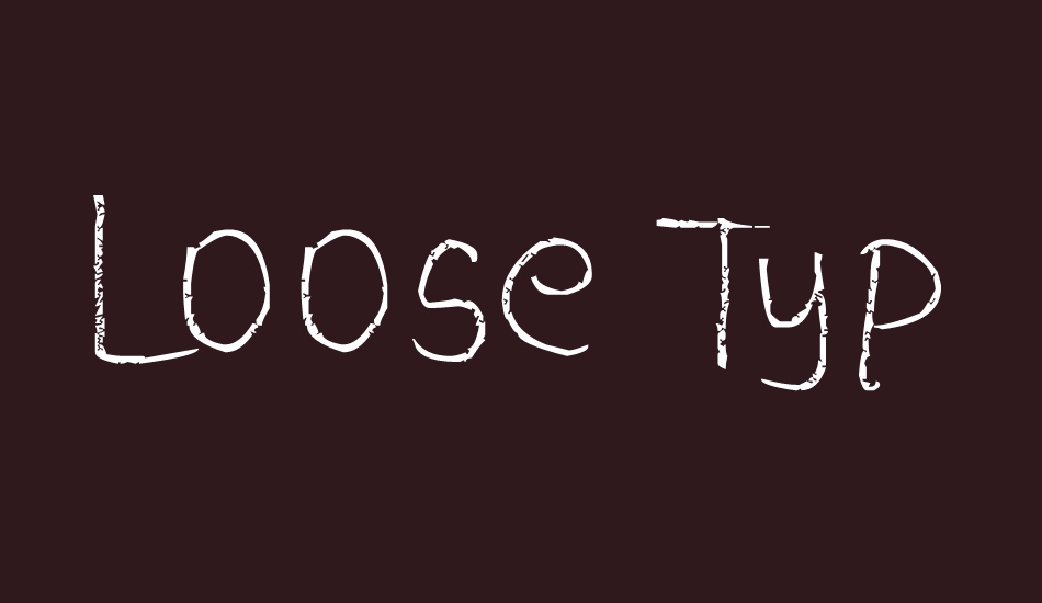 Loose Typewriter font big