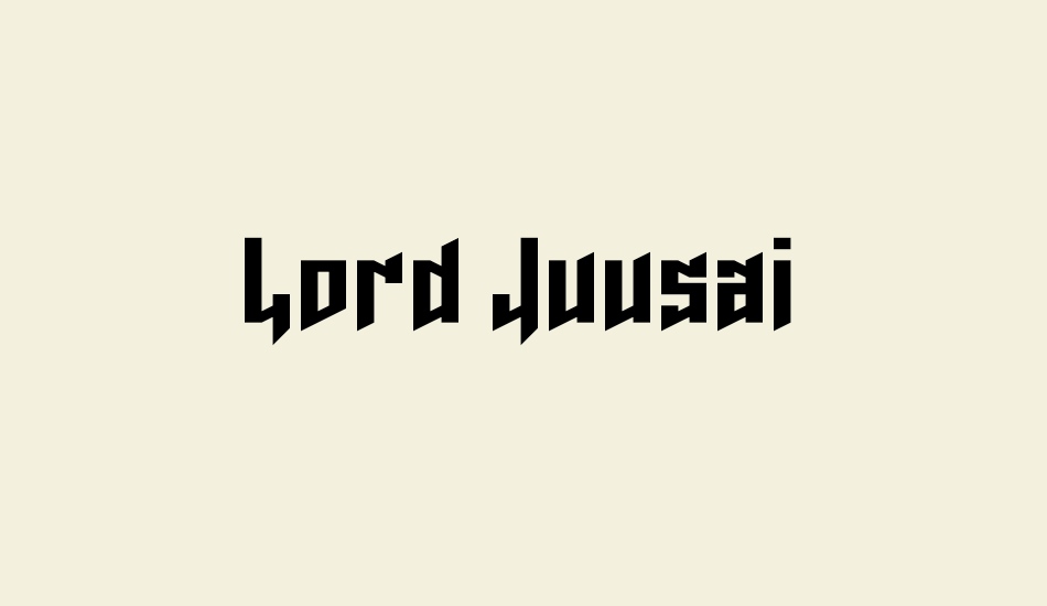 Lord Juusai font big