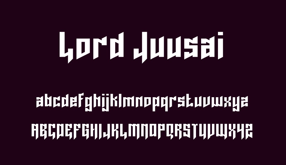 Lord Juusai font