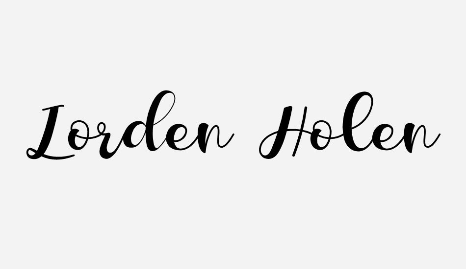 Lorden Holen font big