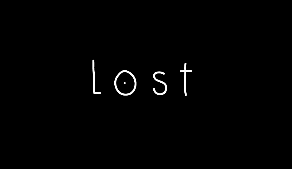 Lost font big