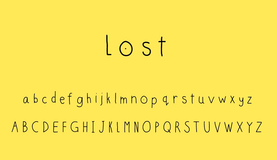 Lost font