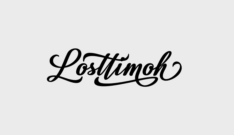 Losttimoh font big