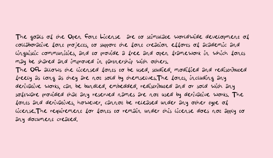 LottesHandwriting font 1