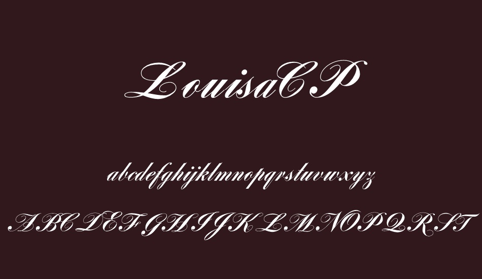 LouisaCP font