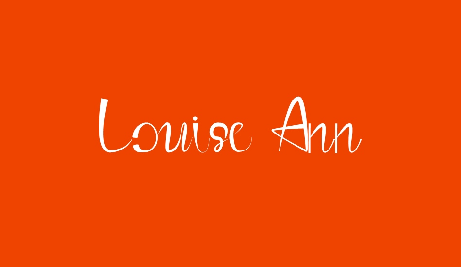 Louise Ann font big