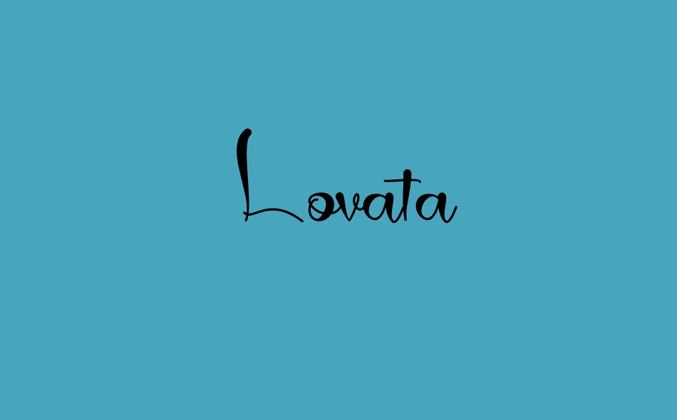 Lovata font big