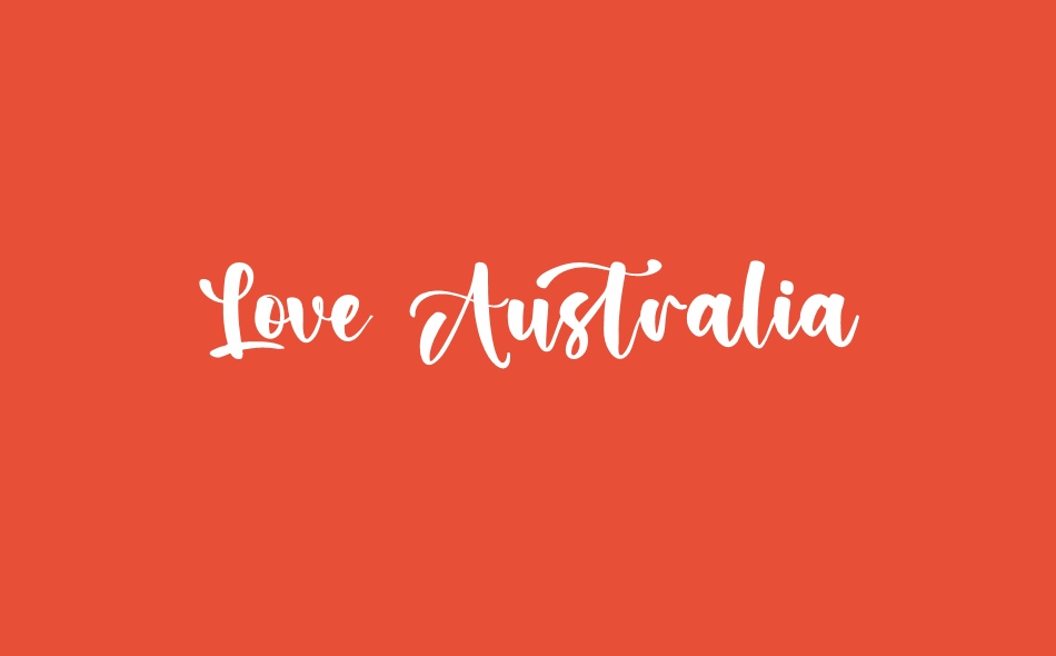 Love Australia font big