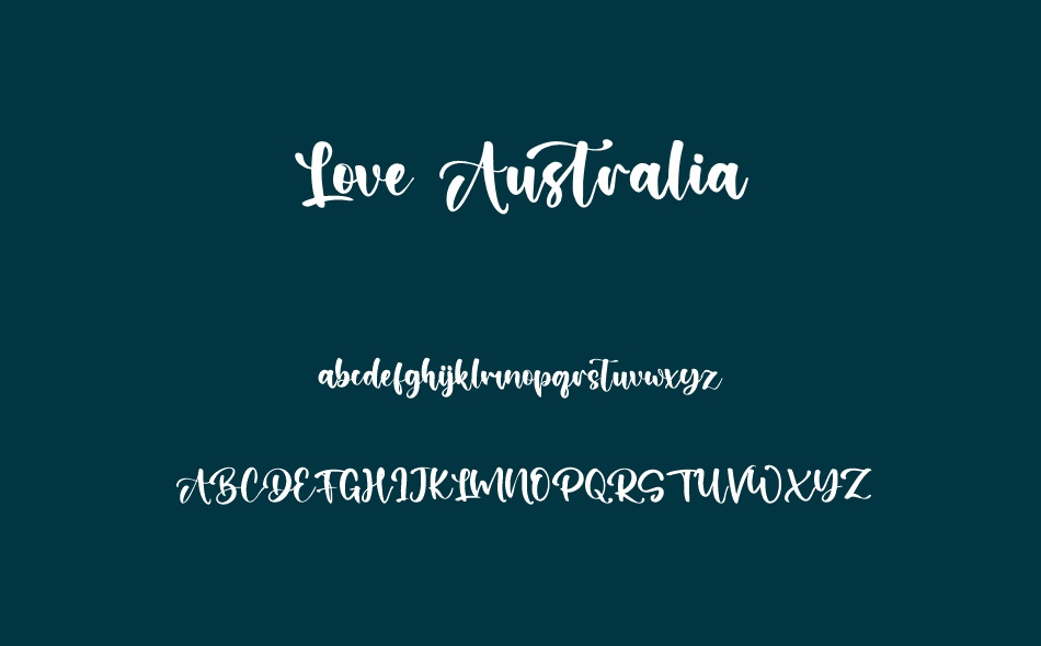 Love Australia font