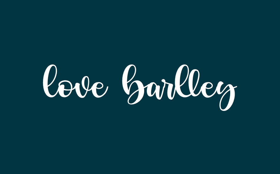 Love Barlley font big