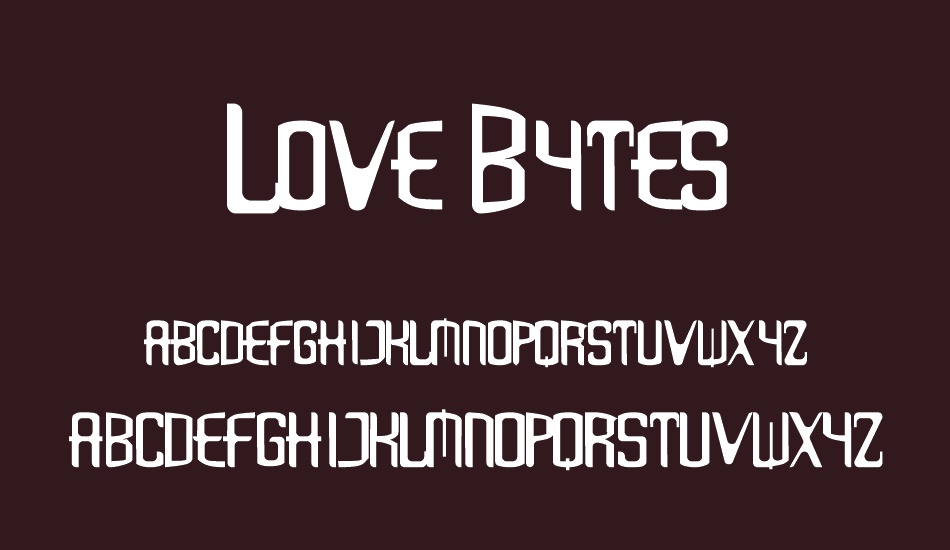 Love Bytes font