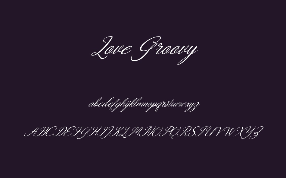 Love Groovy font