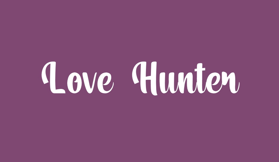 love-hunter font big