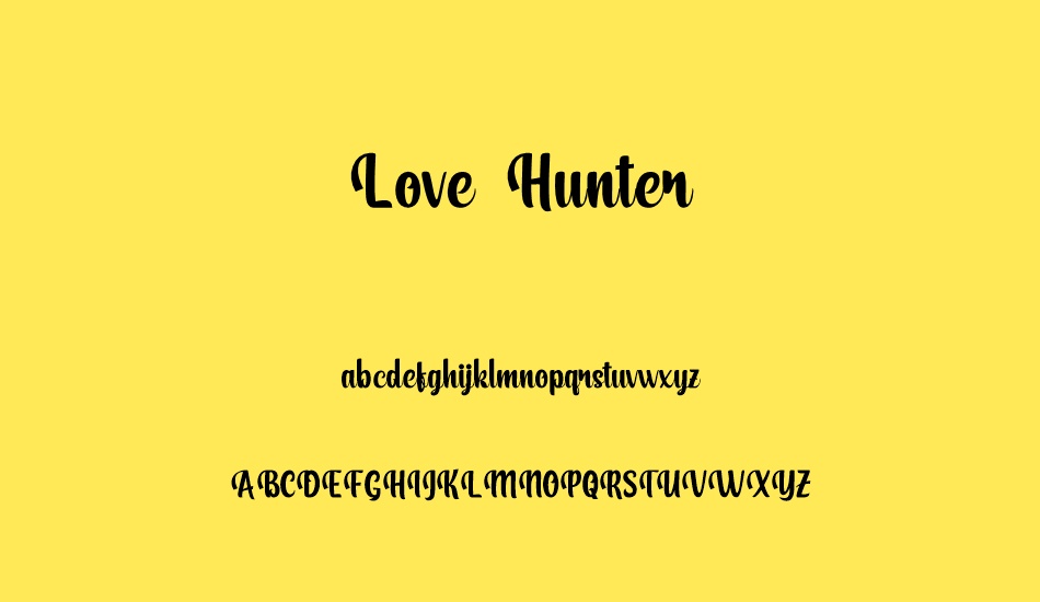 love-hunter font