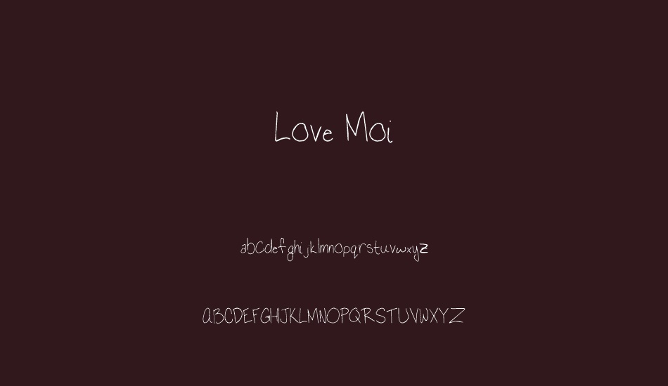 Love Moi font