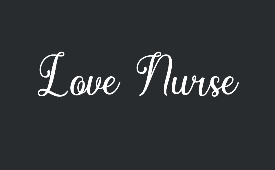 Love Nurse font big