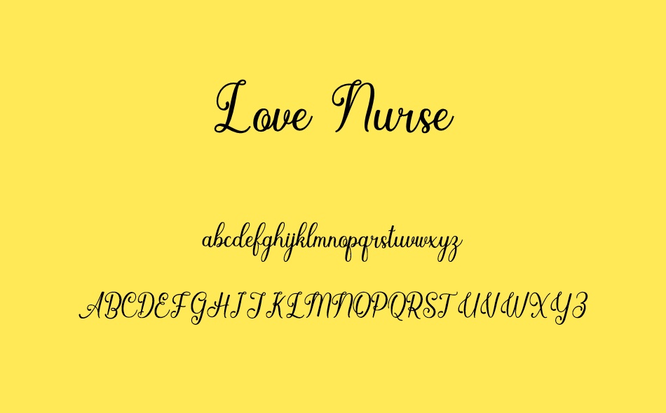 Love Nurse font