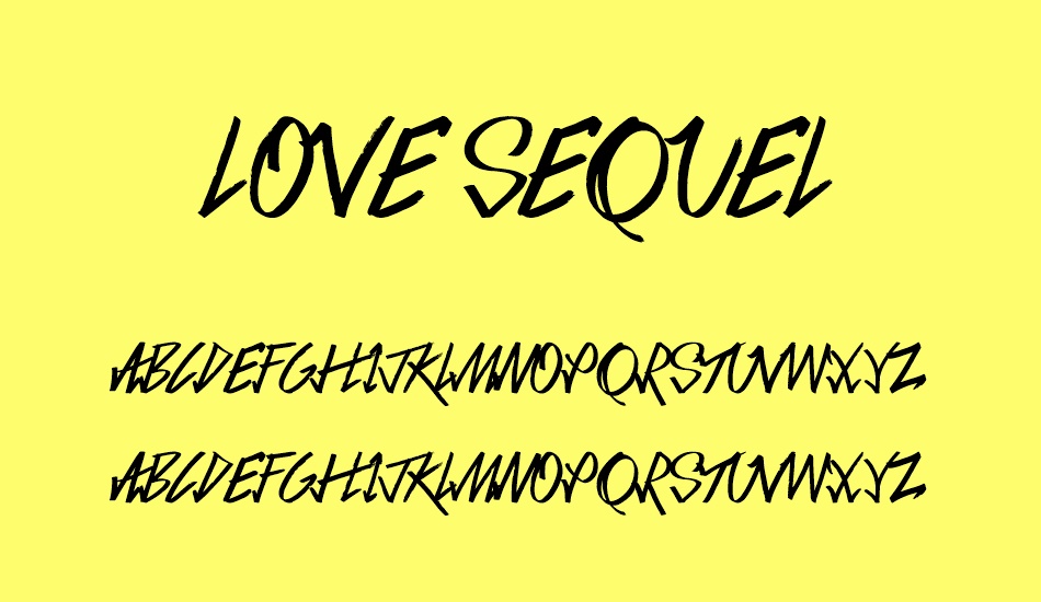 Love Sequel font